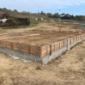 Bednění základové desky, Zábřeh – Nemilská